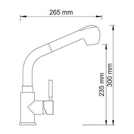 Смеситель для кухни WasserKraft Main 4166 хром