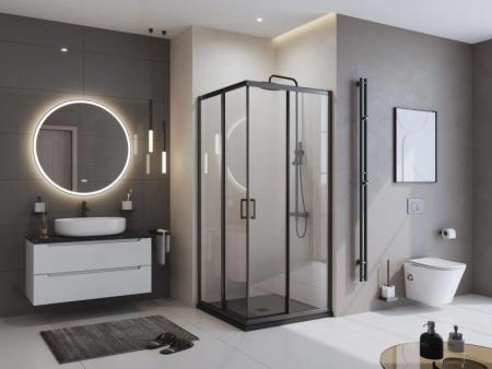 Душевой поддон BelBagno 80x80 искусственный камень белый квадратный TRAY-MR-UNO-A-80-35-W-CR