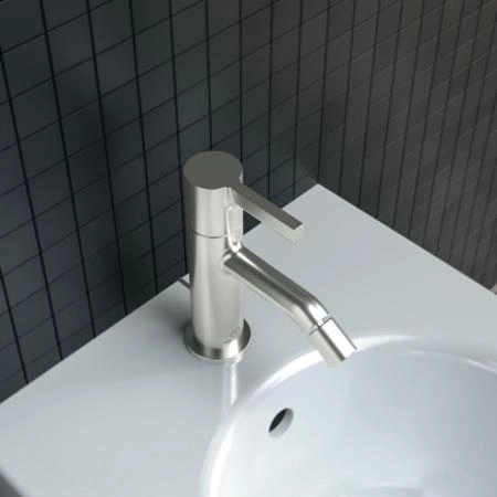 Ideal Standard Joy Смеситель для биде, на 1 отв., с донным клапаном, цвет: PVD Silver Storm (Серебряный Шторм)