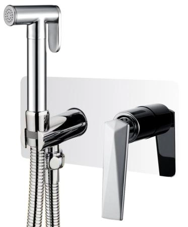 Гигиеническая лейка со смесителем Boheme VENTURO хром 377