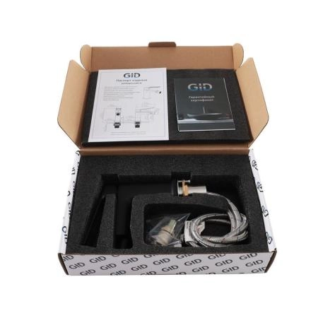 Смеситель Gid Niagara L057-BM-B для биде Черный матовый