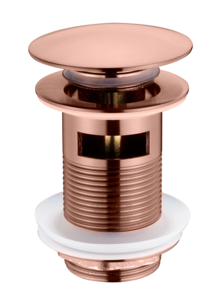 Слив для раковины Boheme автомат(клик-клак) COPPER BRUSHED c переливом 612/2-CB