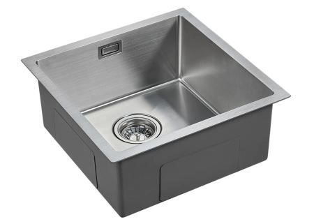 Кухонная мойка Paulmark ALLER PM904444-BS 440х440мм брашированная нерж. сталь