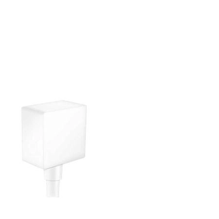 Hansgrohe 26455700 Fixfit Square шланговое подключение, обратный клапан, матовый белый