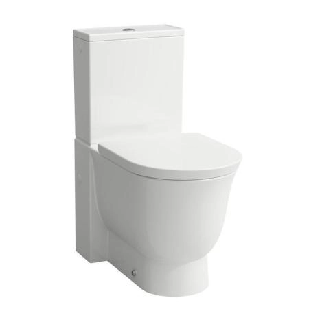 Laufen New Classic Унитаз моноблок безободковый 70х37х43см, выпуск универсальный, цвет: белый матовый