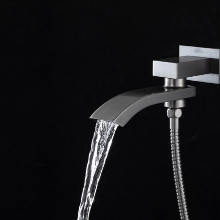 Душевая система GAPPO G7107-9 встраиваемая, оружейная сталь