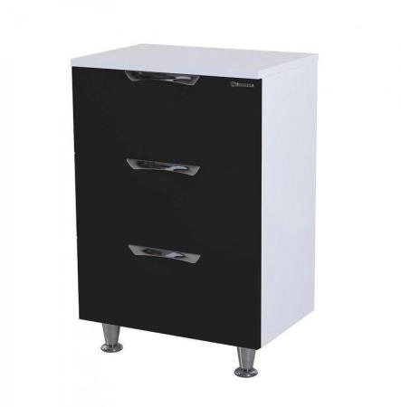 Тумба под раковину Bellezza Лагуна 50 напольная с 3 ящ. черная