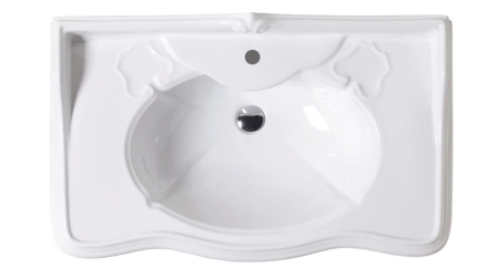 Azzurra Jubilaeum Раковина с колонной 90x56xH32 см, 1 отв., цвет: Bianco lucido