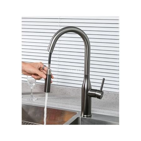 Смеситель Gappo G4398-41 для кухни, серо-коричневый