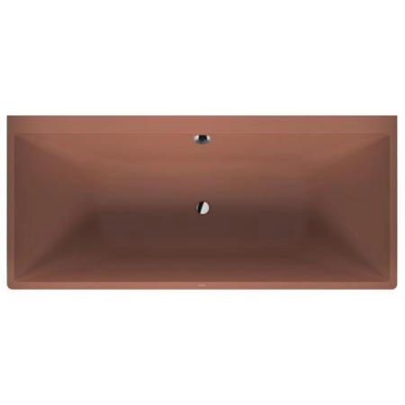 Duravit Vitrium Ванна пристенная 180x80см, с ножками, с2 наклонами для спины, прямоугольная, цвет: матовая корица