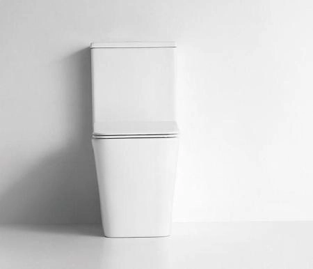 Унитаз Ceramalux 2170AXMW напольный безободковый с бачком ( GEBERIT ) сиденье микролифт белый матовый