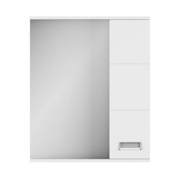 Зеркало-шкаф UNCORIA Рейн 60 см белое (без эл)