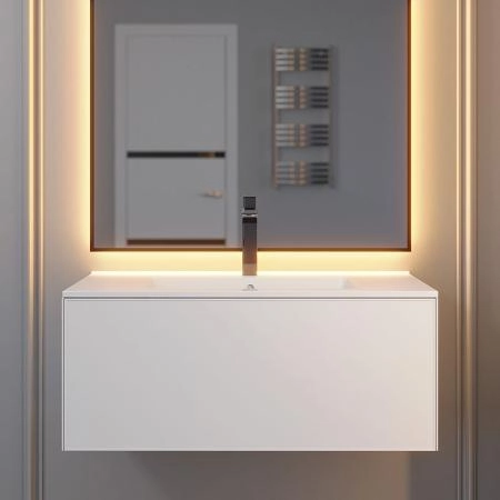 Тумба под раковину для ванной Uperwood Parma Premium подвесная 75 см, белая