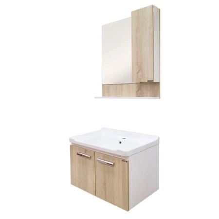 Тумба с раковиной Comforty Рига-70 дуб сонома