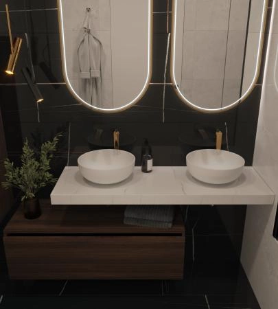 Столешница прямая Boheme FLAT CALACATTA 1410*460*70 869-140-CLCT