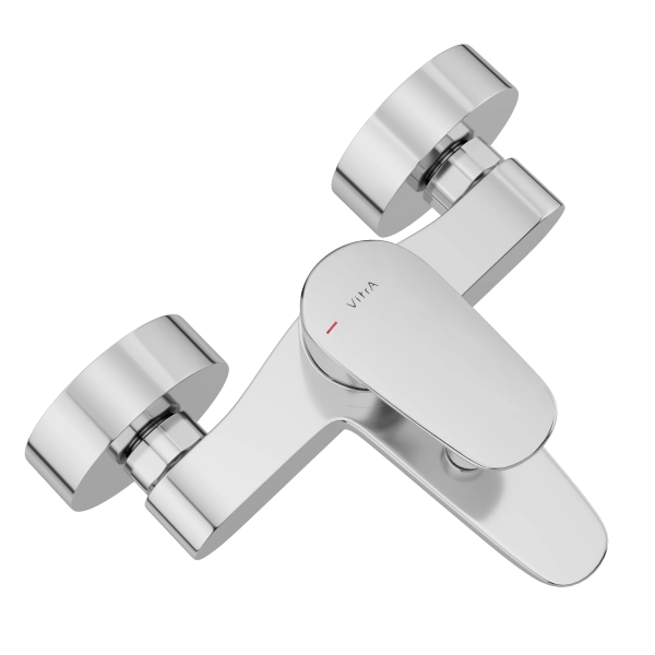 Смеситель VitrA Flow Round  A43057EXP1 настенный однорычажный хром латунь