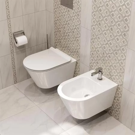 Биде Kerama Marazzi PLAZA MODERN ПЛАЗА МОДЕРН PLM.bidet.02 подвесное, белый глянцевый