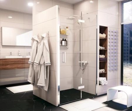 Душевая дверь WasserKraft Aller 10H05RWHITE 120 см, распашная, правая