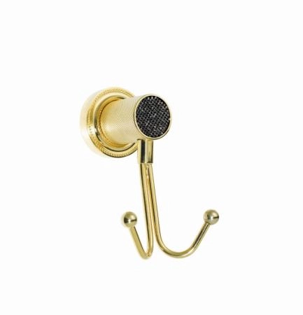 Крючок Boheme двойной Boheme ROYALE CRISTAL BLACK GOLD 10926-G-B