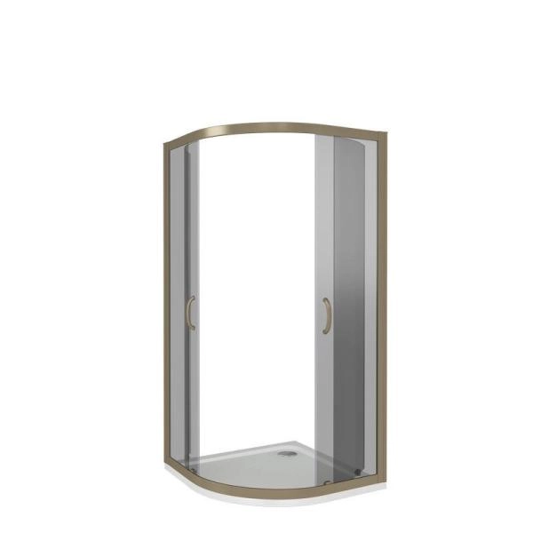 Душевой уголок GOOD DOOR JAZZE R-90-B-BR 90x90 тонированное