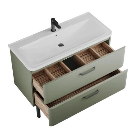 Тумба Veneciana TIBR 100 под умывальник Atlantica 100 олива