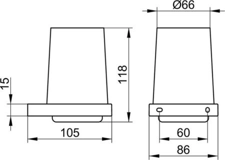 Держатель стакана KEUCO Edition 11 Прозрачный/бронза шлифованная 11150039000