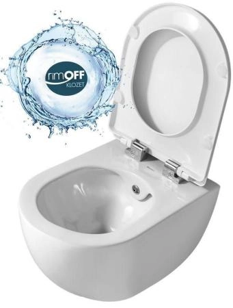 Унитаз CREAVIT FREE FE322-34 безободковый с биде , встроенный смеситель