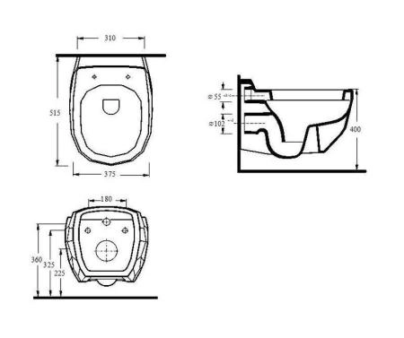 Унитаз BeWash Bekinger подвесной с функцией биде с сиденьем микролифт белый глянец 87303601