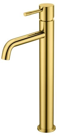 Смеситель для умывальника Boheme высокий, Uno. Gold 462-G