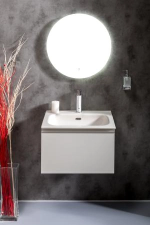 Тумба без раковины Boheme Vallessi 60*46см WHITE, 1 Полка Boheme 837-060-W