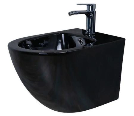 Биде Gid BDP-96BL 48 см подвесное черный глянцевый