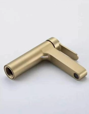 Смеситель для раковины Gappo G1099-33 сатин золотой