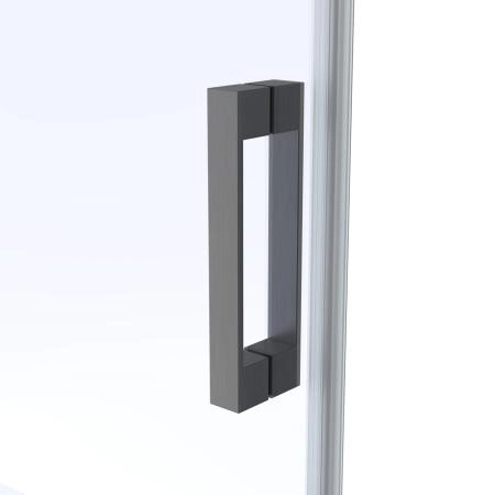 Душевой уголок Vegas-glass ZP+ZPV Protec h1900 100*75 06 01, профиль GunMetal, стекло прозрачное
