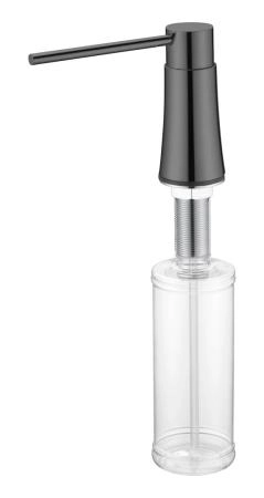 Диспенсер Boheme для кухни встраиваемый SHINE GUN METAL 630-SGM