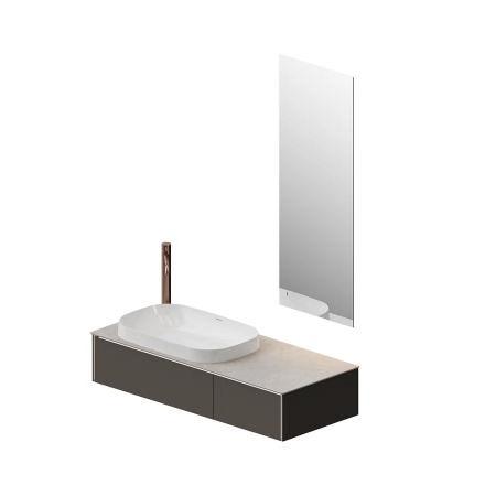 Тумба Kerama Marazzi MAGICA МАДЖИКА MA.120.2\EGR.M подвесная 120, 2 ящика, вечерний серый матовый