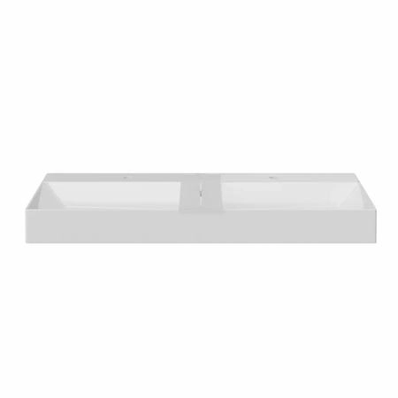 Раковина Kerama Marazzi GRANDE ГРАНДЕ GR.wb.120.2 мебельная\подвесная 120, белая глянцевая, два отверстия под смеситель