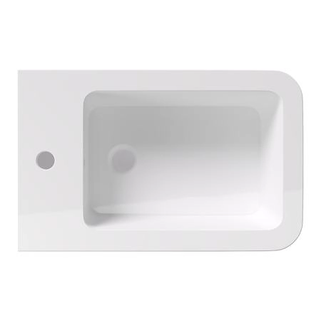 Alice Hide Square Биде подвесное 55х35см., с набором для крепления, цвет: белый глянцевый