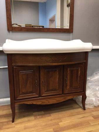 Тумба под раковину Opadiris Лоренцо 100 1000х912х535 мм цвет светлый орех напольная