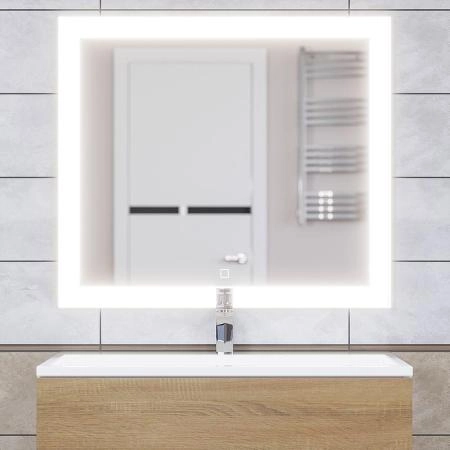 Зеркало для ванной с подсветкой Uperwood Barsa 80х70 см, сенсорный выключатель, антизапотевание