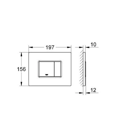 Grohe Skate Cosmopolitan 38732000 Накладная панель