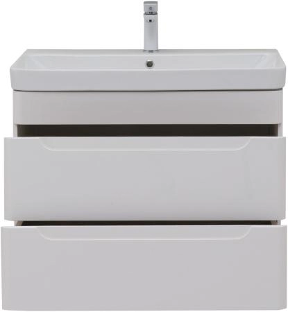 Тумба под раковину Aquanet София 80 белый глянец (2 ящика)