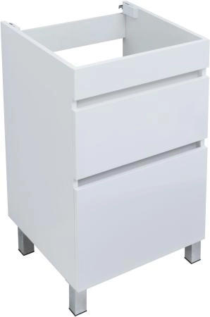 Тумба под раковину Aquanet Вега 48 белый глянец