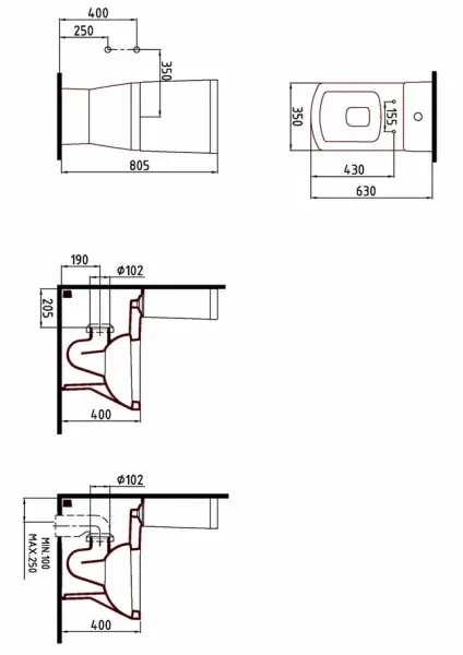 Унитаз Bien NEPTUN напольный сиденье микролифт NPKD06301VP0W5SZ0