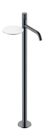 Смеситель STICK Boheme напольный для умыв. SHINE GUN METAL SPIRALE 120-SGM.4
