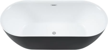 Акриловая ванна Aquanet Delight 170x78 черный матовый