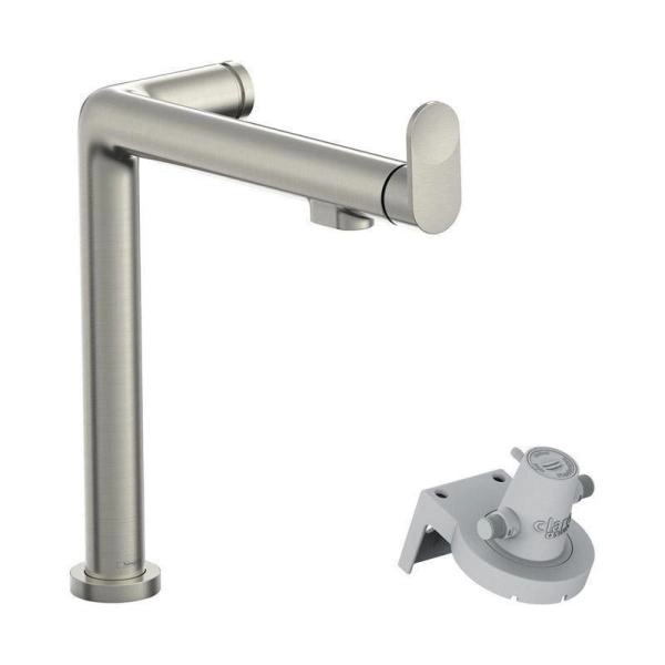 Смеситель Hansgrohe 76804800 Aqittura для кухни FilterSystem 239 мм, под питьевую воду сталь