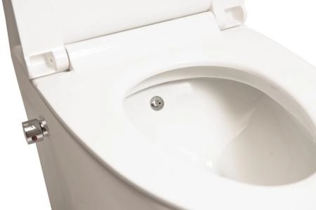 Унитаз напольный SantiLine SL-5012SM-BD моноблок, с встроенным смесителем и функцией биде сиденье микролифт