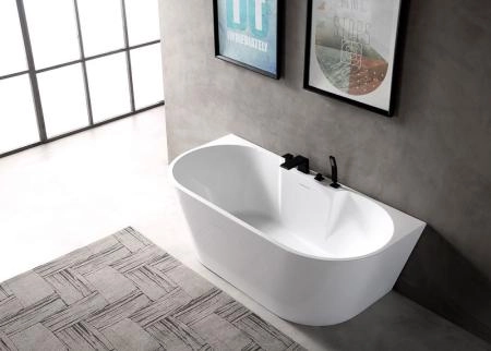 Акриловая ванна ABBER AB9296-1.5 пристенная цвет белый