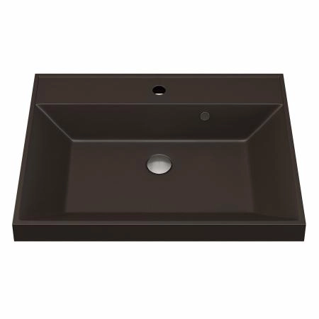 Раковина кварцевая Uperwood Classic Quartz 60 см, коричневая матовая, трюфель