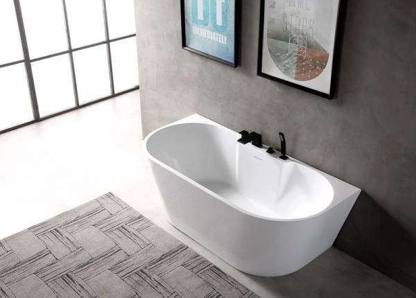 Акриловая ванна ABBER AB9296-1.5 пристенная цвет белый